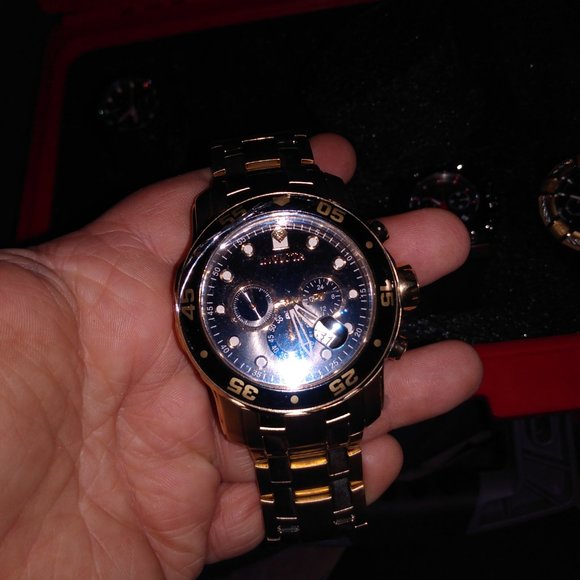 7 Invecta mens watches with case